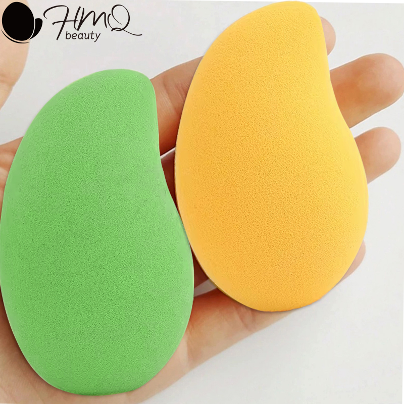 Beauty Makeup Blender - 12/2pcs Mango Shape Soft Makeup Sponge