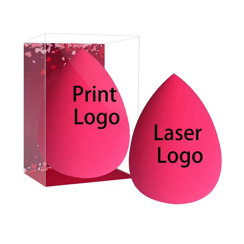 Beauty Makeup Blender - 50pcs Custom Logo Beauty Rose Pink