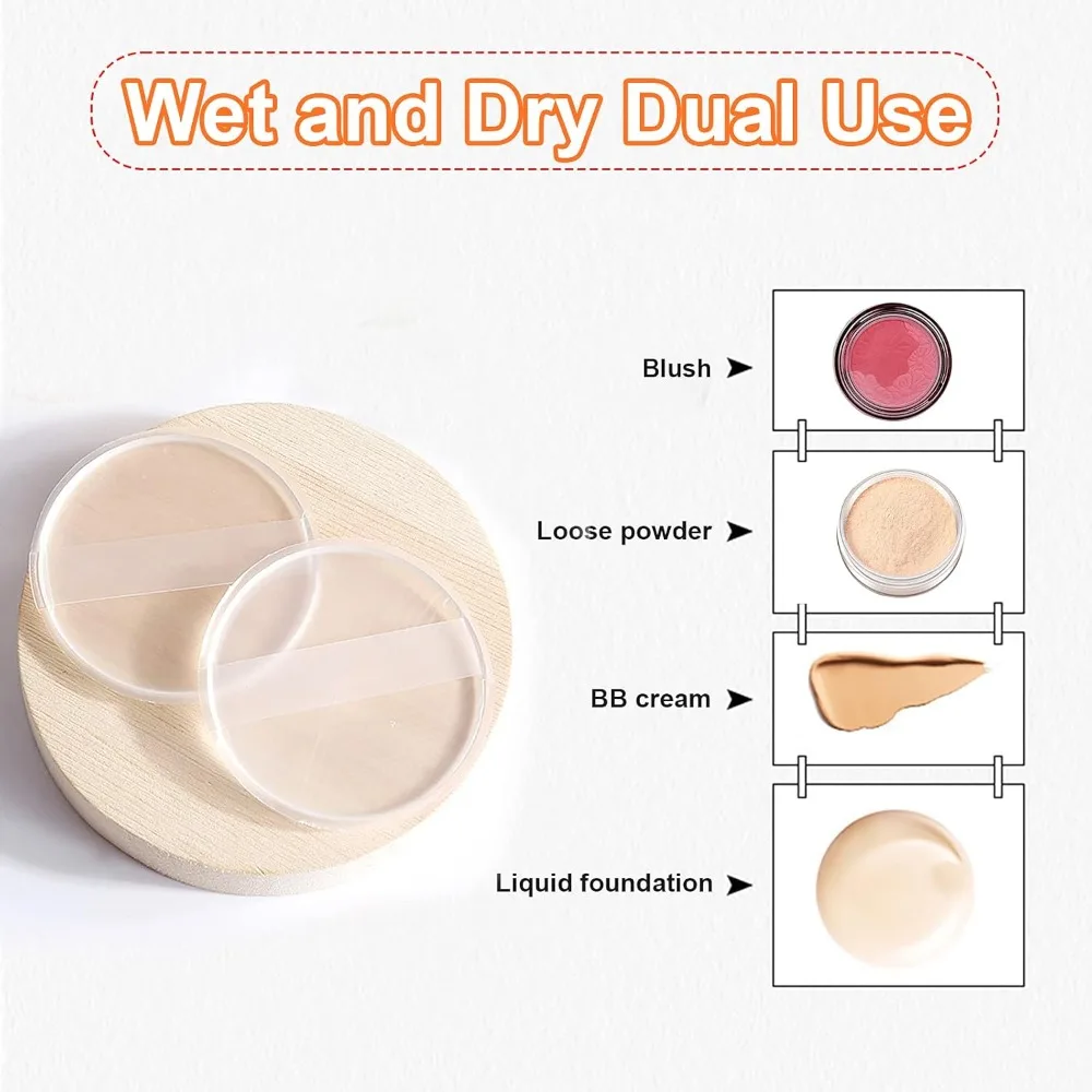 1-5Pcs Silicone Cosmetic Puff  - Beauty Makeup Blender ulasan dan harga