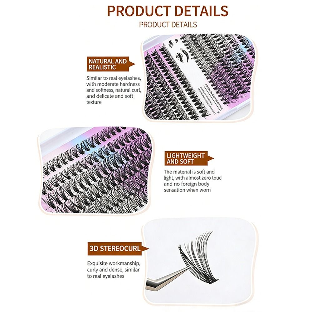 Natural Look False Eyelashes W - False Eyelashes Natural ulasan dan harga