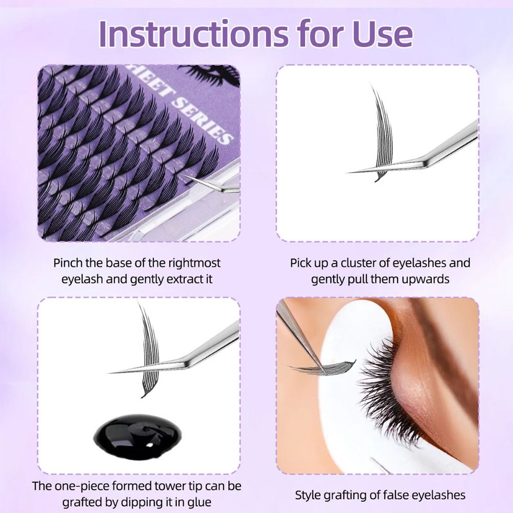 132/240 Clusters Curvature D G - False Eyelashes Natural ulasan dan harga