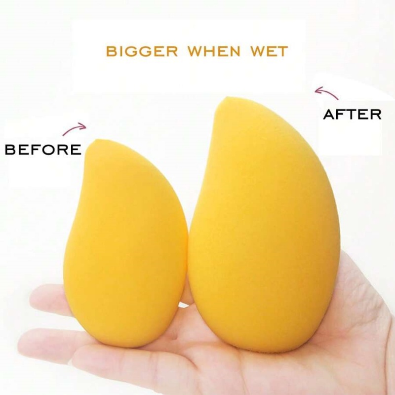12/2pcs Mango Shape Soft Makeu - Beauty Makeup Blender ulasan dan harga