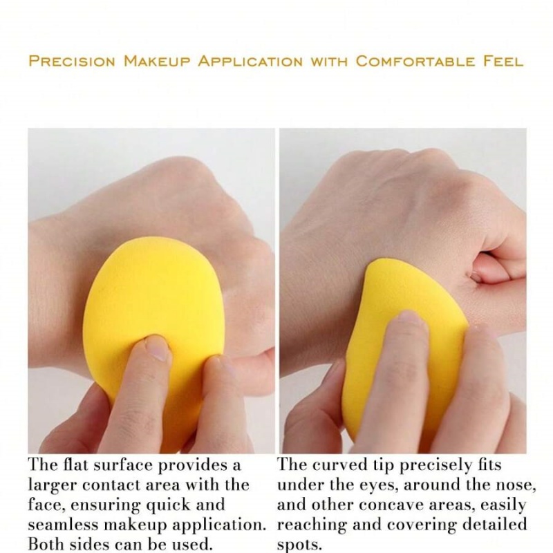 12/2pcs Mango Shape Soft Makeu - Beauty Makeup Blender ulasan dan harga