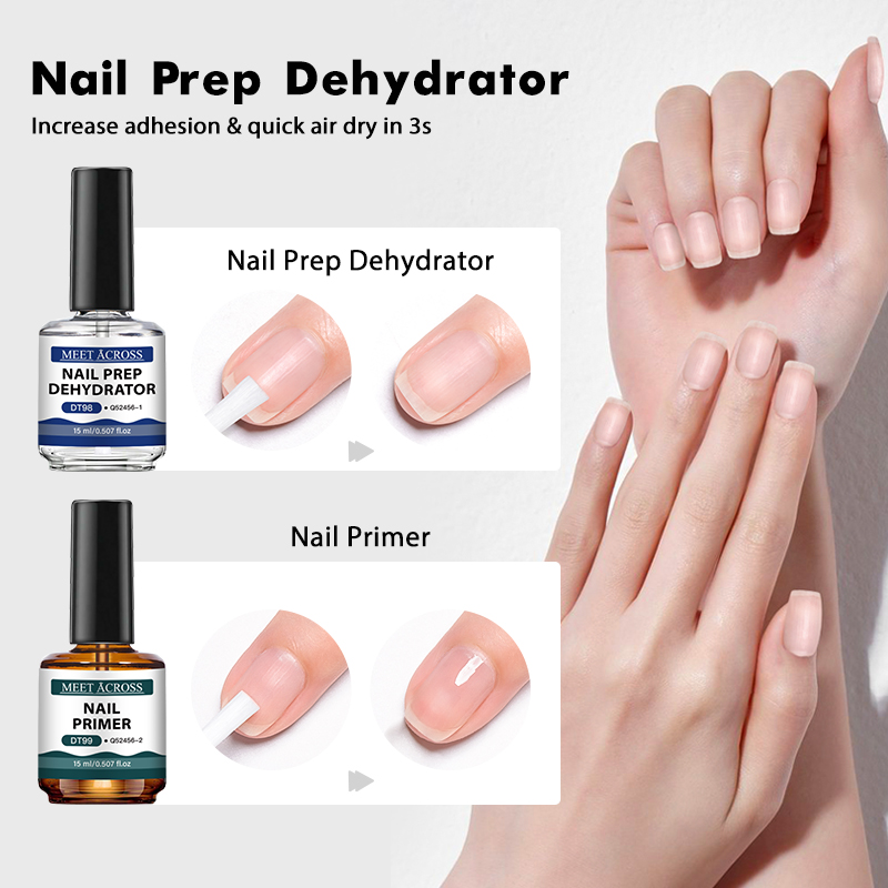 2pcs 15ml Nail Primer & Nail P - Nail Dehydrator Primer ulasan dan harga