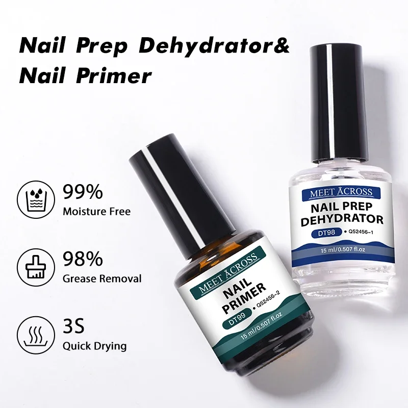 2pcs 15ml Nail Primer & Nail P - Nail Dehydrator Primer ulasan dan harga