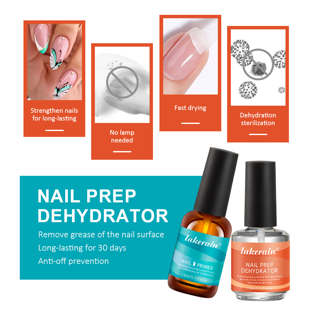Nail Primer Set Fast Dry Prep  - Nail Dehydrator Primer ulasan dan harga