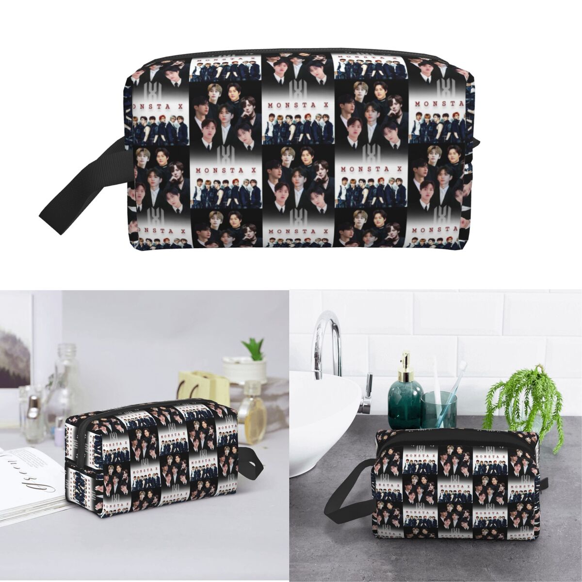 Monsta X Kpop Makeup Bag Cosme - X Beauty Makeup ulasan dan harga