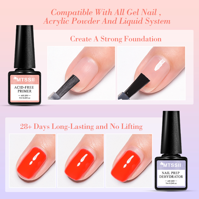 5PCS Nail Gel Set Complete Kit - Nail Dehydrator Primer ulasan dan harga