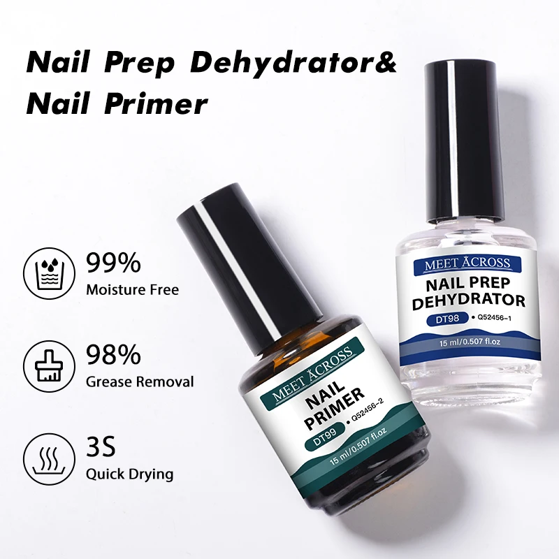 2pc 15ml Nail Primer & Nail Pr - Nail Dehydrator Primer ulasan dan harga