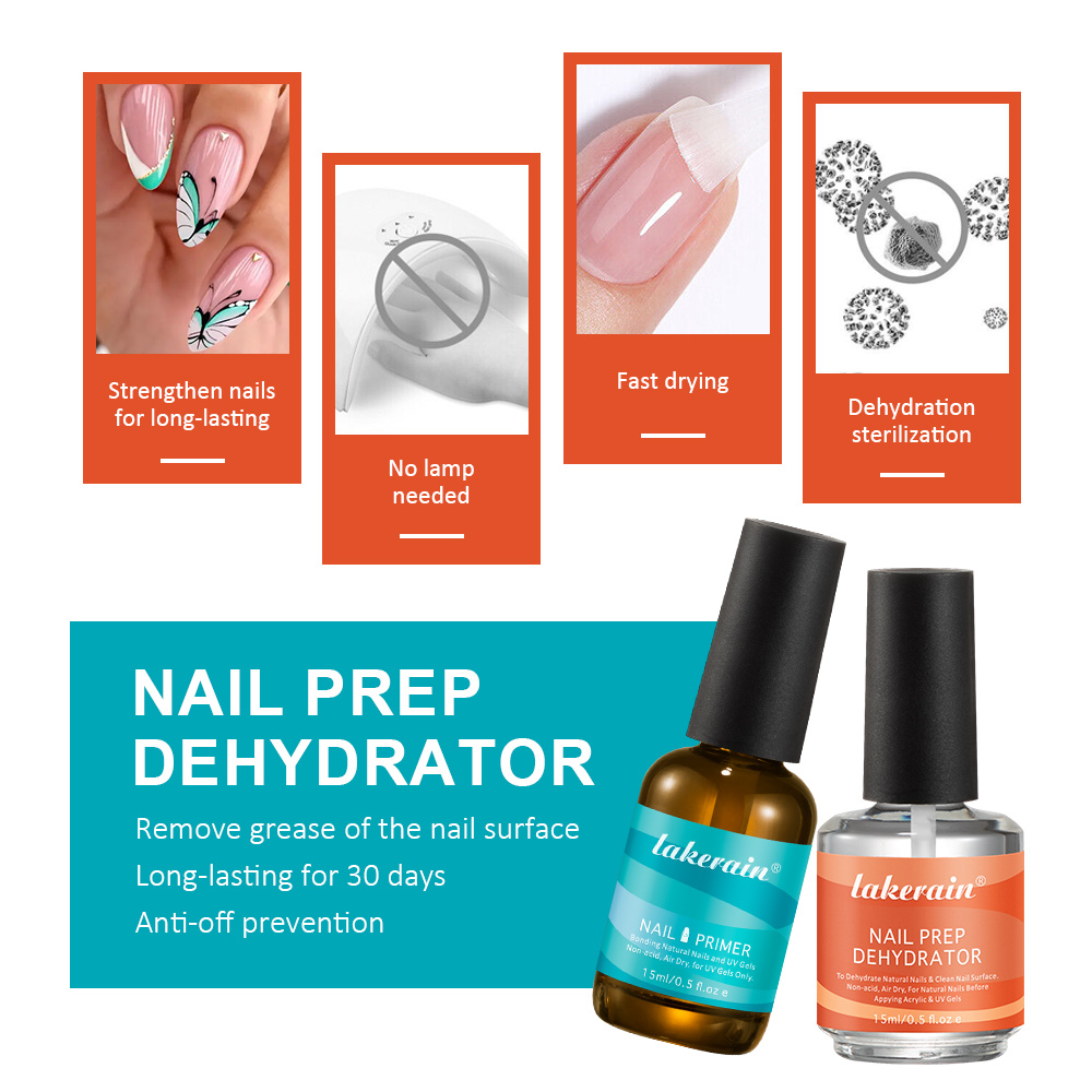 2Pcs 15ml Nail Prep Dehydrator - Nail Dehydrator Primer ulasan dan harga