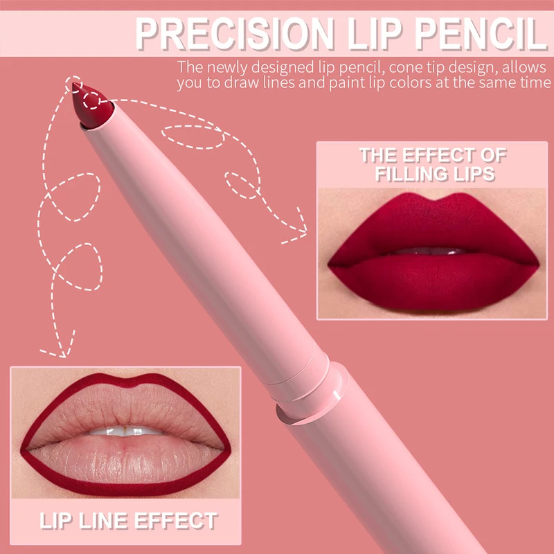 6pcs/Set Lip Liner Pen Set Lon - X Beauty Makeup ulasan dan harga