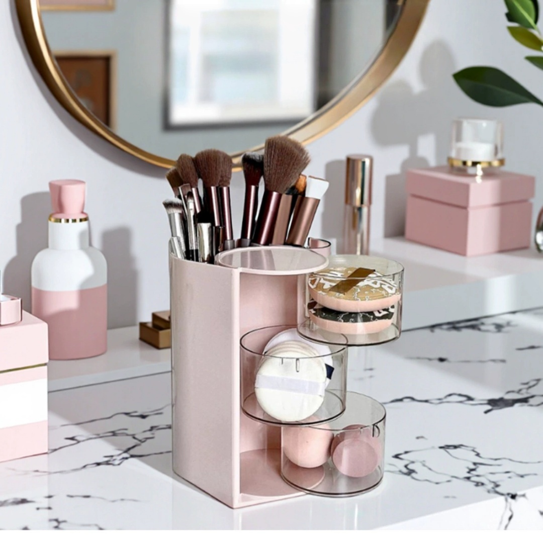 Rotating Cosmetic Storage Box, - Beauty Makeup Blender ulasan dan harga
