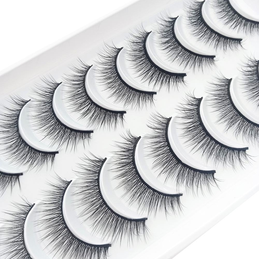 10 Pairs 3D Fluffy False Eyela - Beauty Makeup Design ulasan dan harga
