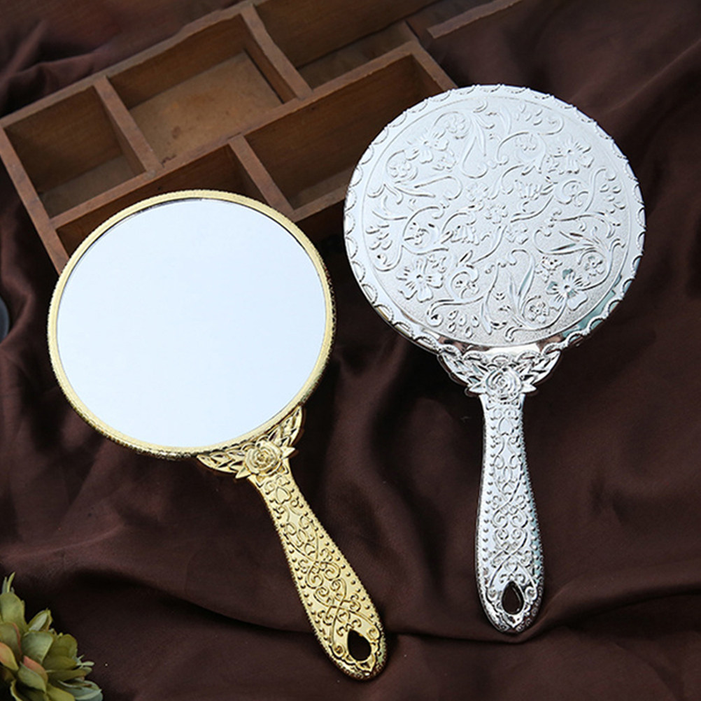2Pcs Vintage Round Handheld Ma - Beauty Makeup Design ulasan dan harga
