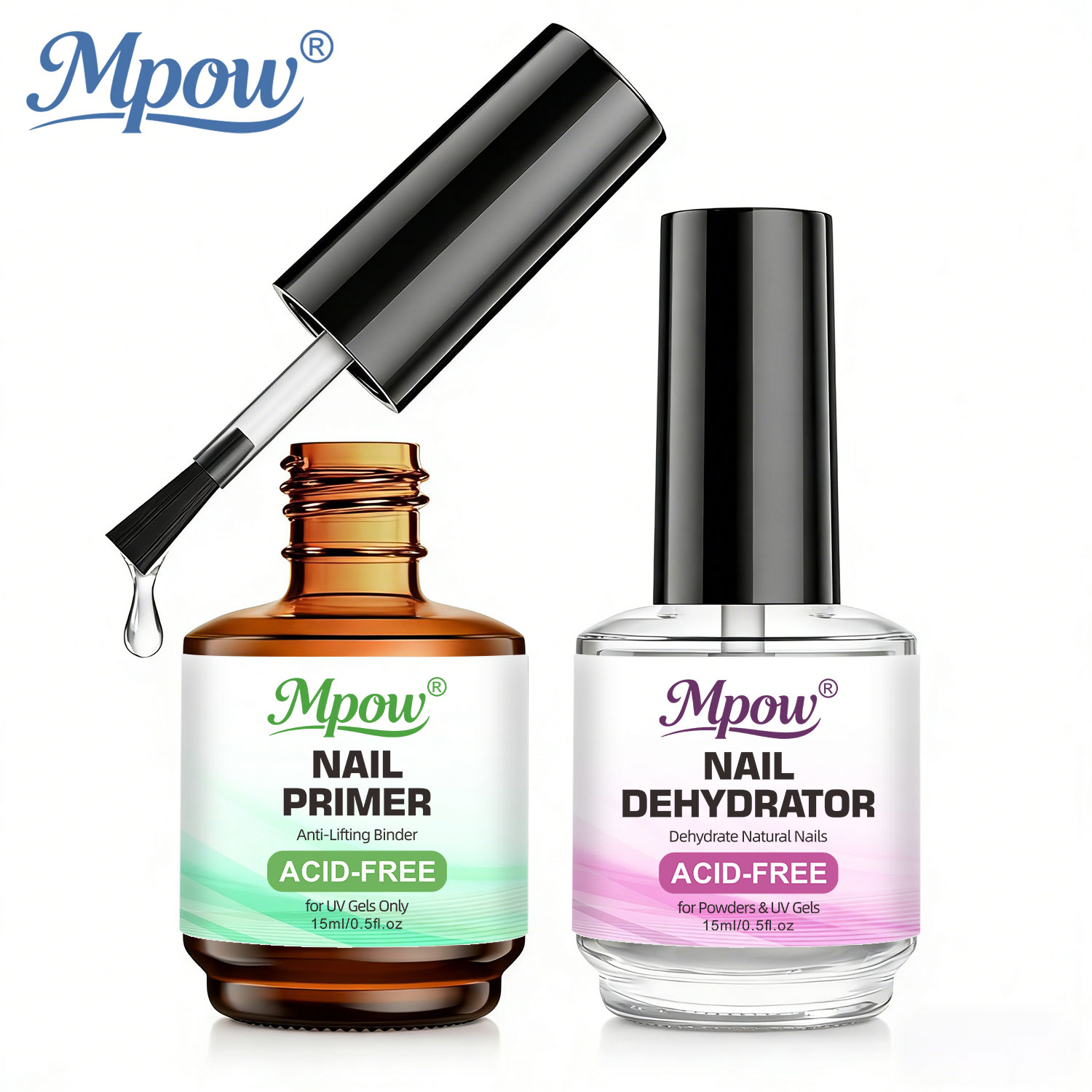 Mpow 1/2pcs 15ml Nail Dehydrat - Nail Dehydrator Primer ulasan dan harga