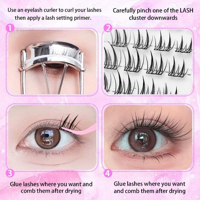 1 Box Natural Fox Eye Glue-Fre - False Eyelashes Natural ulasan dan harga