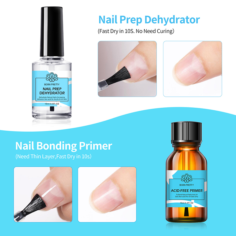 BORN PRETTY 2pc 15ml Nail Prim - Nail Dehydrator Primer ulasan dan harga