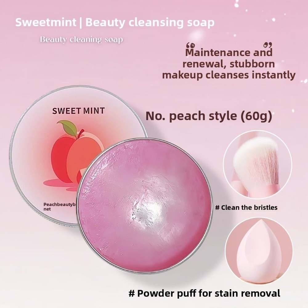 Heart Shaped Makeup Brush Clea - Beauty Natural Makeup ulasan dan harga