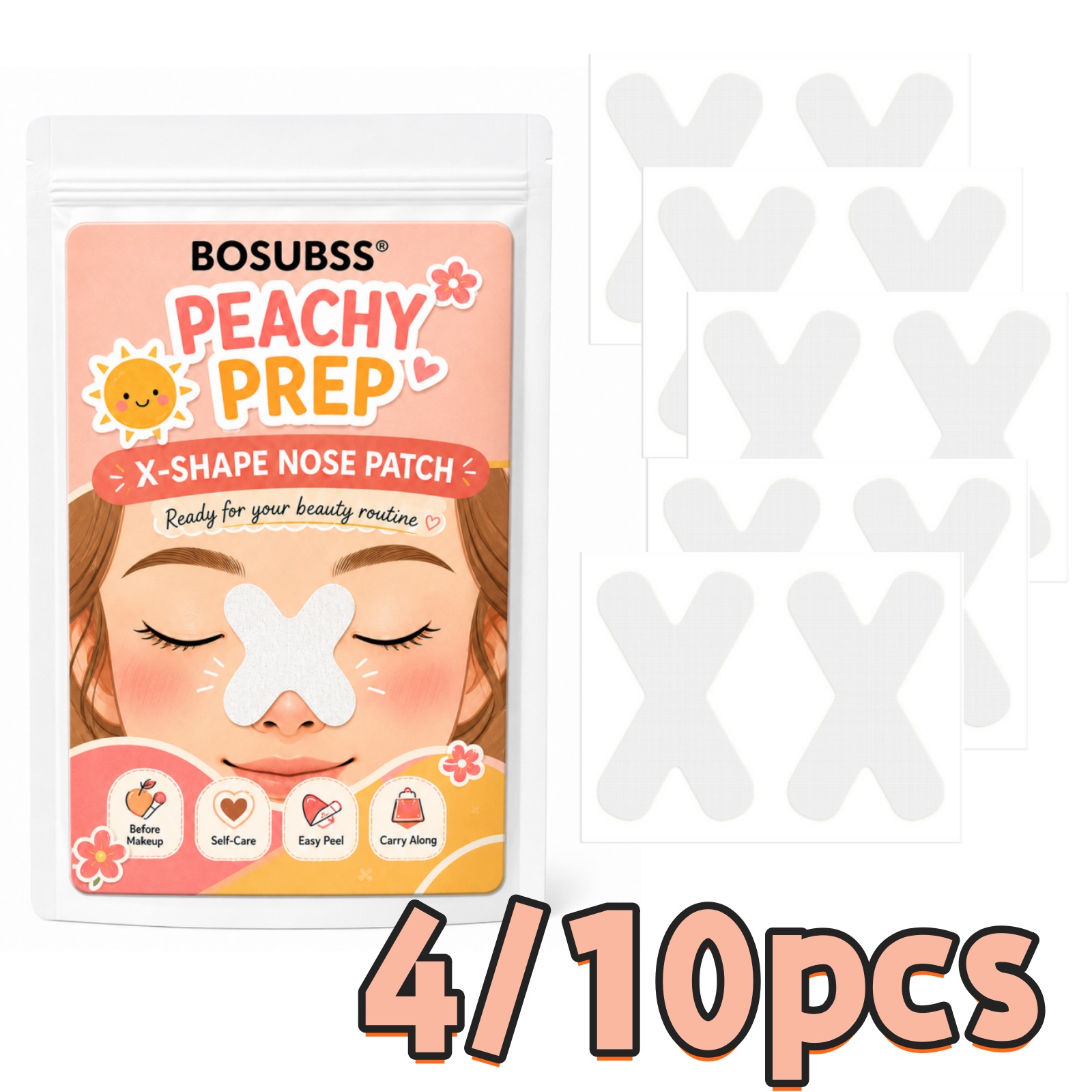 4/10 Pcs X-Shape Nose Patch Se - X Beauty Makeup ulasan dan harga