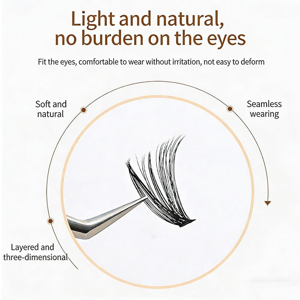 Natural Look False Eyelashes B - False Eyelashes Natural ulasan dan harga