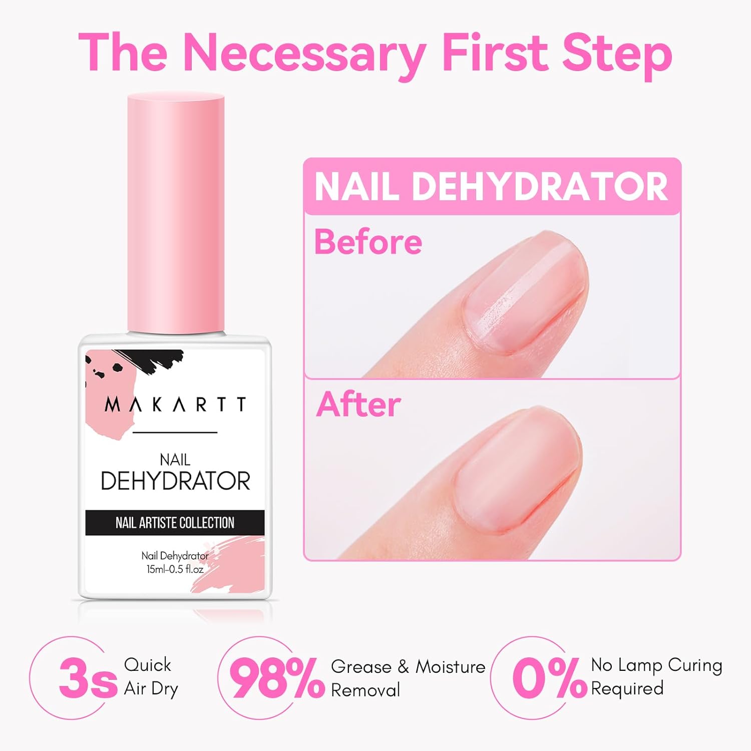 2Pcs Acid Free Natural Nail Pr - Nail Dehydrator Primer ulasan dan harga